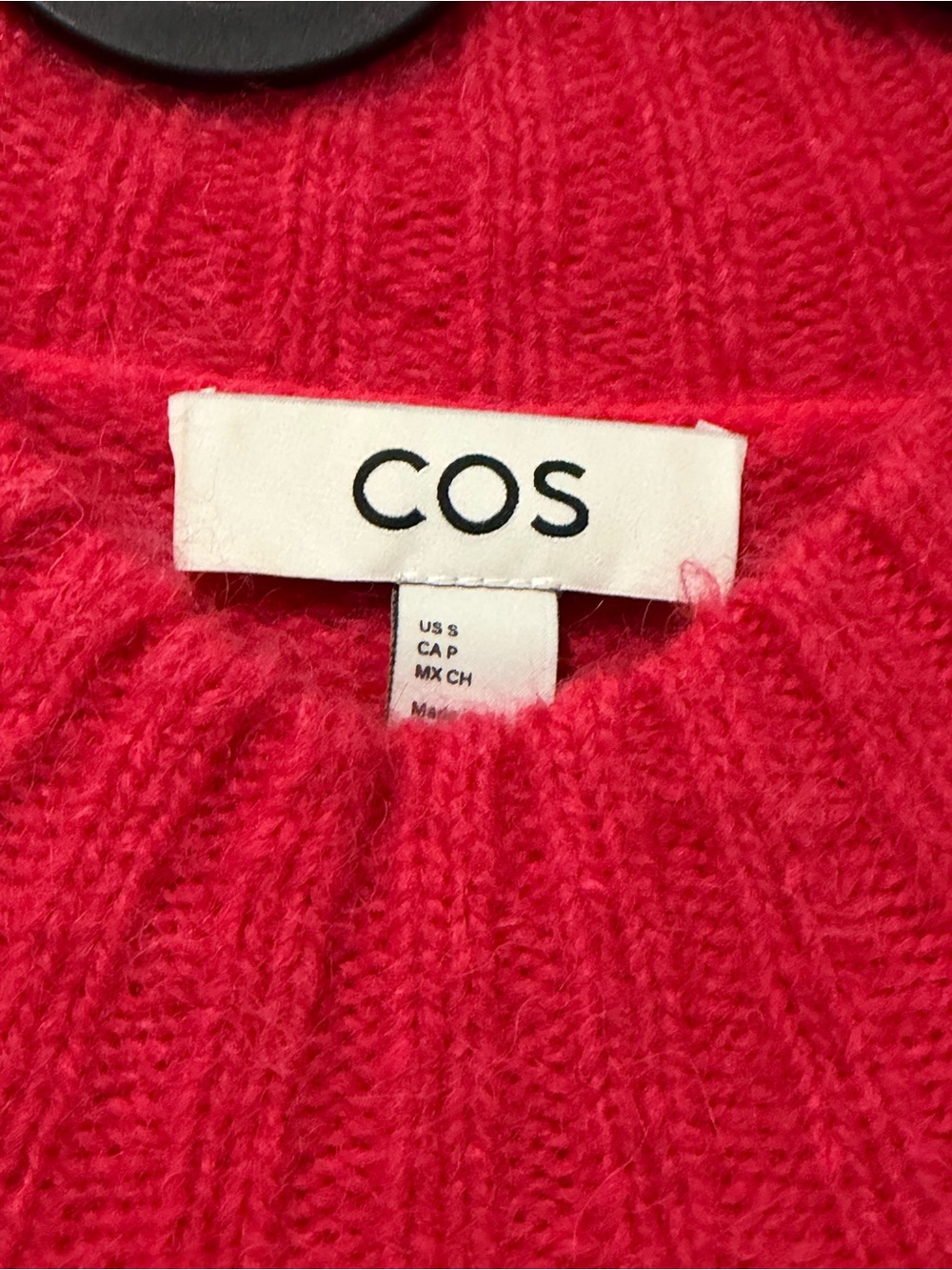 Cos pink wool Mock Neck Knit Sweater - Picture 3 of 6